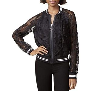 Rachel Roy black lace jacket
